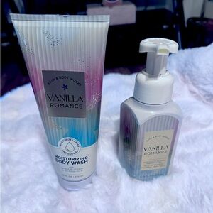 Bath and Body (Brand New) Vanilla Romance Body Wash and Foaming Hand Soap